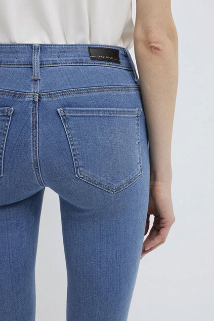 Kadın Tess Gold Luxury Jean Pantolon 100328-89570 Mavi - Thumbnail