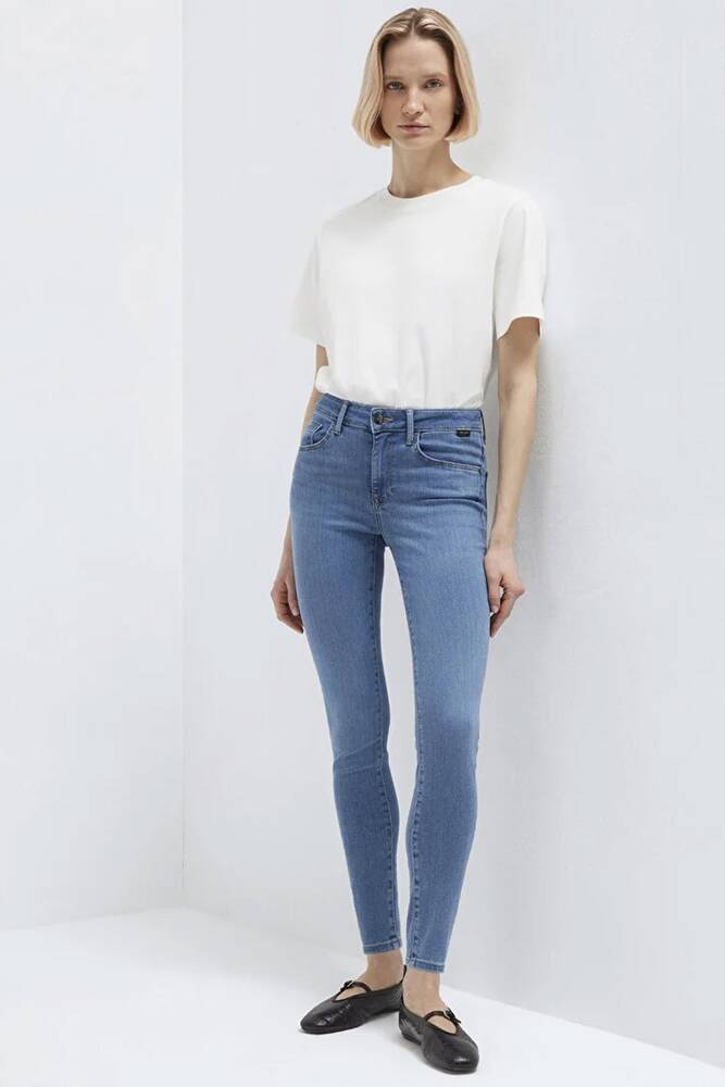 Kadın Tess Gold Luxury Jean Pantolon 100328-89570 Mavi 