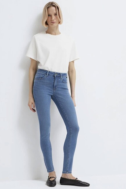 Kadın Tess Gold Luxury Jean Pantolon 100328-89570 Mavi (2)