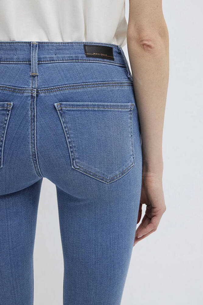Kadın Tess Gold Luxury Jean Pantolon 100328-89570 Mavi 