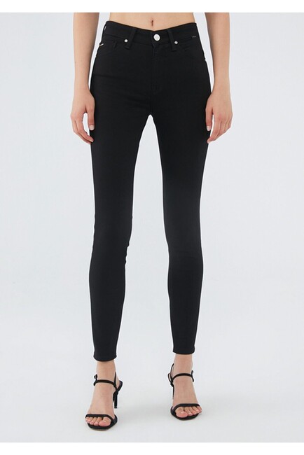 Kadın TESS Gold Luxury Jean Pantolon 100328-32092 Siyah (3)