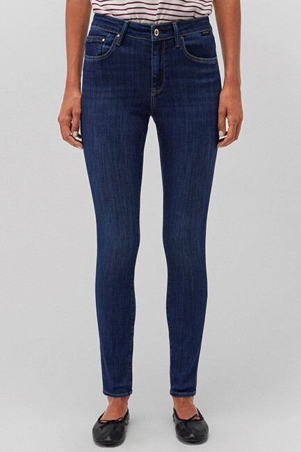 Kadın Tess Gold Premium Jean Pantolon 100328-82232 Mavi - Thumbnail