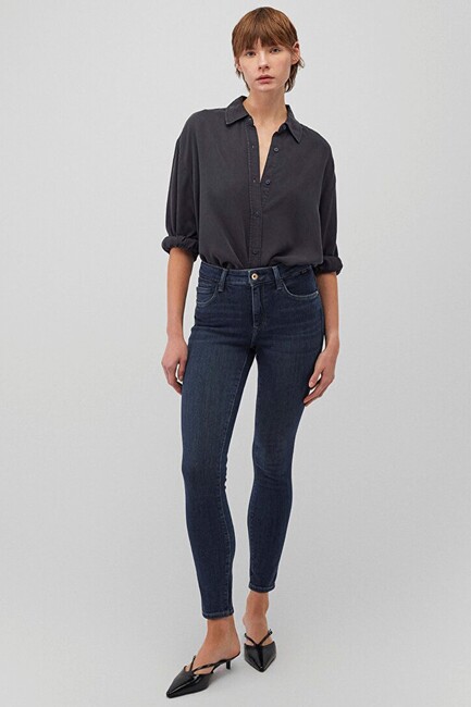 Kadın Tess Gold Premium Jean Pantolon 100328-90536 Siyah (1)