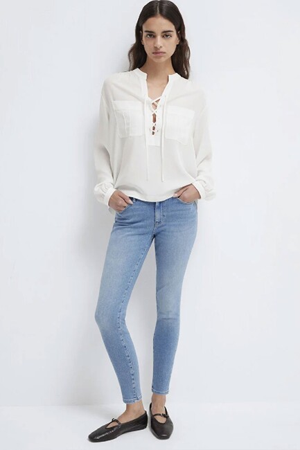 Kadın Tess Gold Premium Jean Pantolon 100328-A1550 Mavi (1)