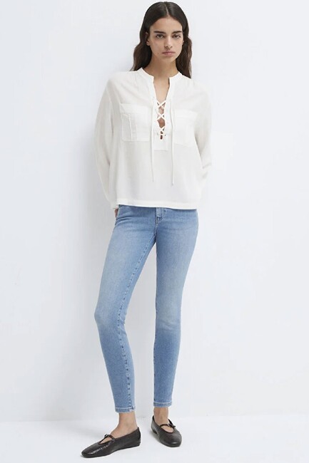 Kadın Tess Gold Premium Jean Pantolon 100328-A1550 Mavi (2)