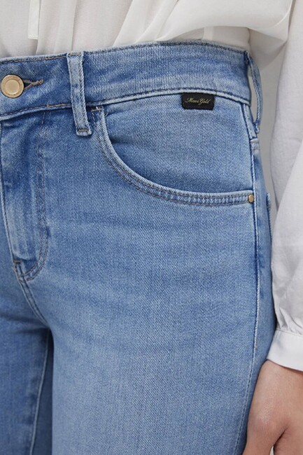 Kadın Tess Gold Premium Jean Pantolon 100328-A1550 Mavi - Thumbnail