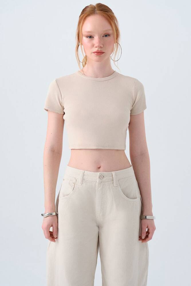 Kadın Tişört LF2038433 Bej 