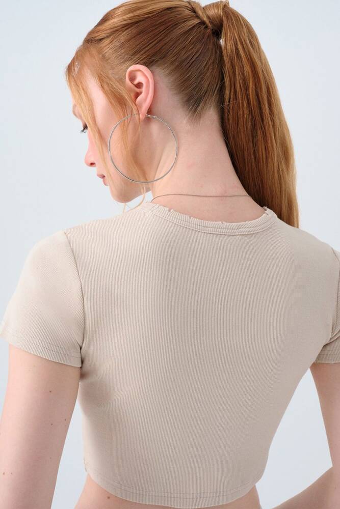 Kadın Tişört LF2038433 Bej 