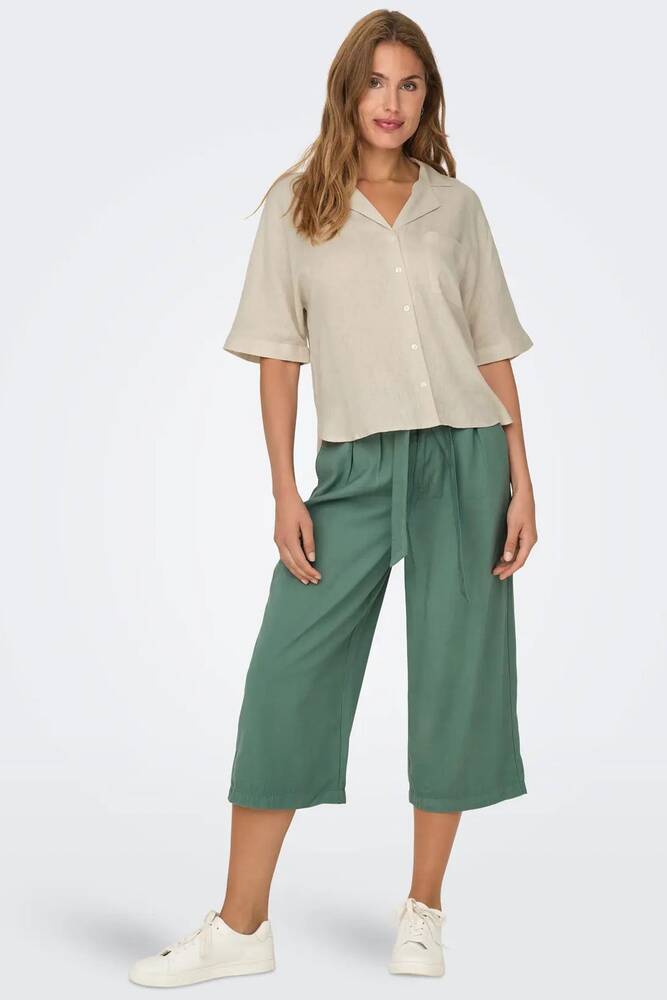 Kadın Bruxelles Linen Gömlek 15314215 Beyaz 