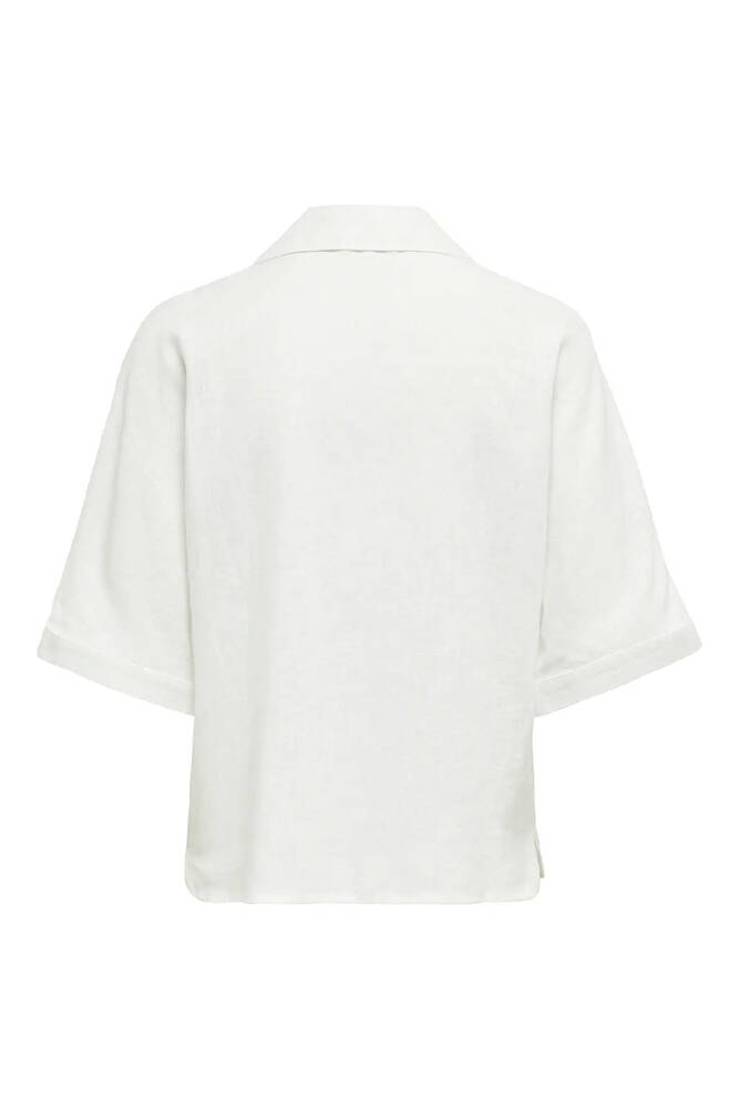 Kadın Bruxelles Linen Gömlek 15314215 Beyaz 