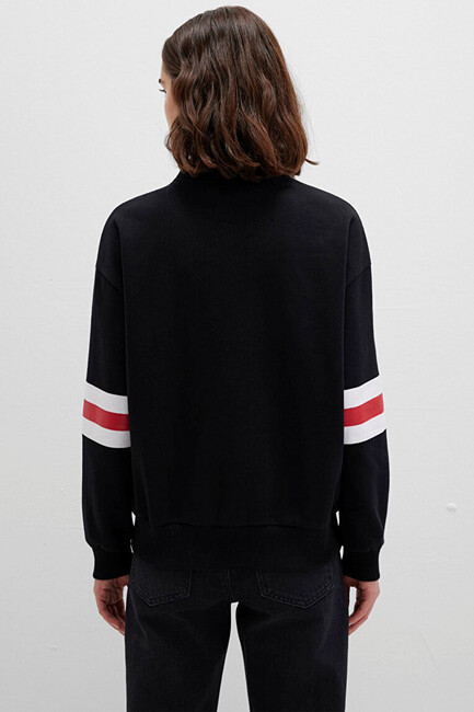 Kadın Tom And Jerry Baskılı Sweat 1S10472-900 Siyah - Thumbnail