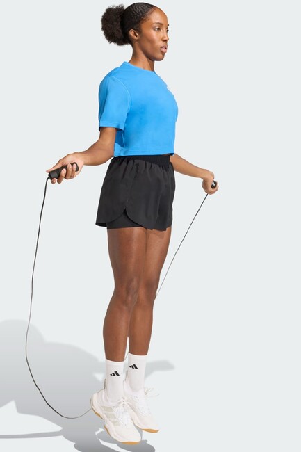 Kadın Train Ess Boxy Workout Tişört KB7912 Mavi (3)