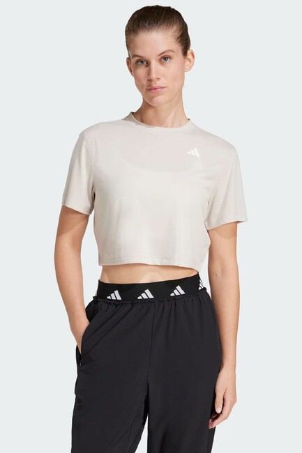 Kadın Train Ess Tişört JE6169 Bej (1)