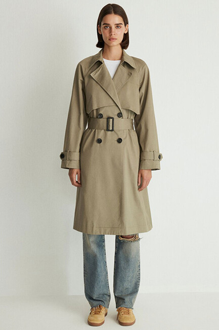 Kadın Trençkot 110703-71818 Haki (2)