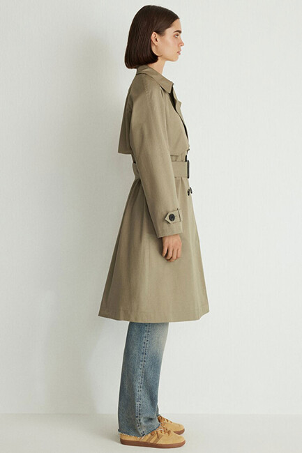Kadın Trençkot 110703-71818 Haki (3)