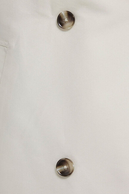 Kadın Trençkot 1110807-70056 Ekru - Thumbnail