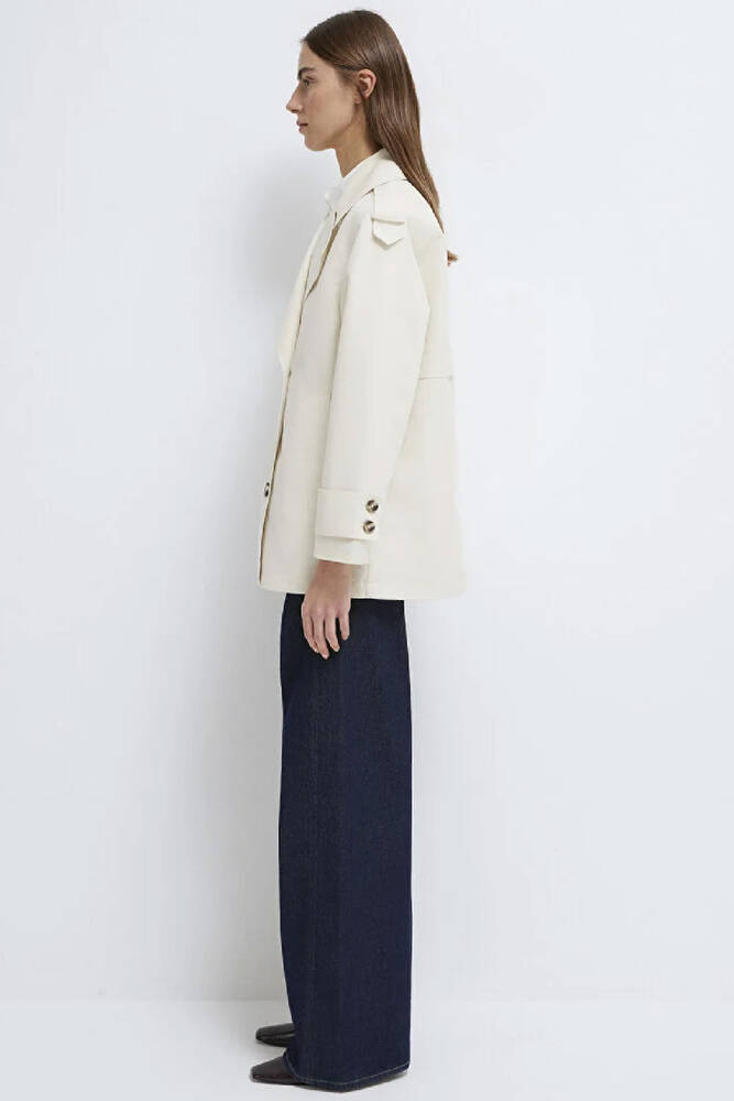 Kadın Trençkot 1110807-70056 Ekru 