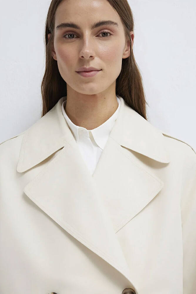 Kadın Trençkot 1110807-70056 Ekru 