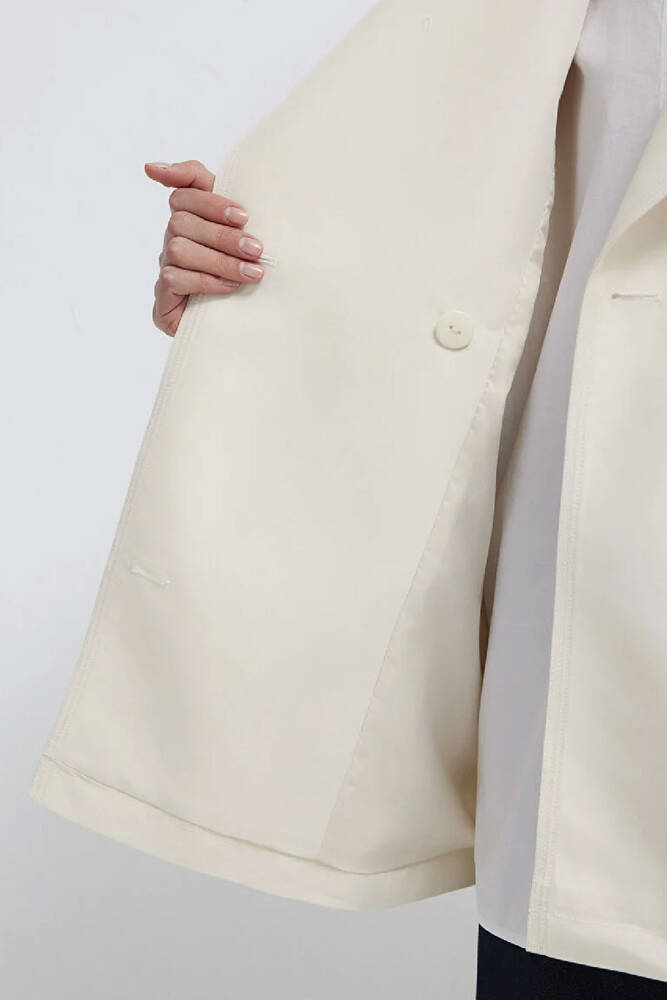 Kadın Trençkot 1110807-70056 Ekru 