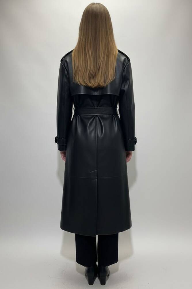 Kadın Trençkot 19020302 Siyah 