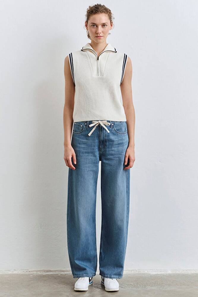 Kadın Triko Süveter 1710698-70057 Ekru 