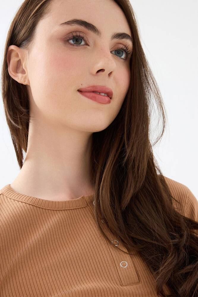 Kadın Tshırt LF2040790 Ekru 