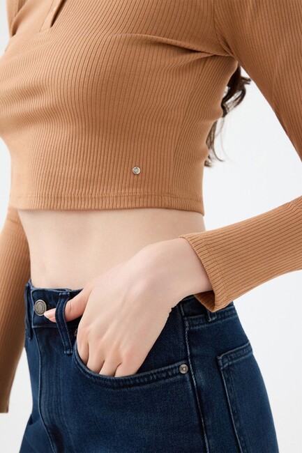 Kadın Tshırt LF2040790 Ekru - Thumbnail