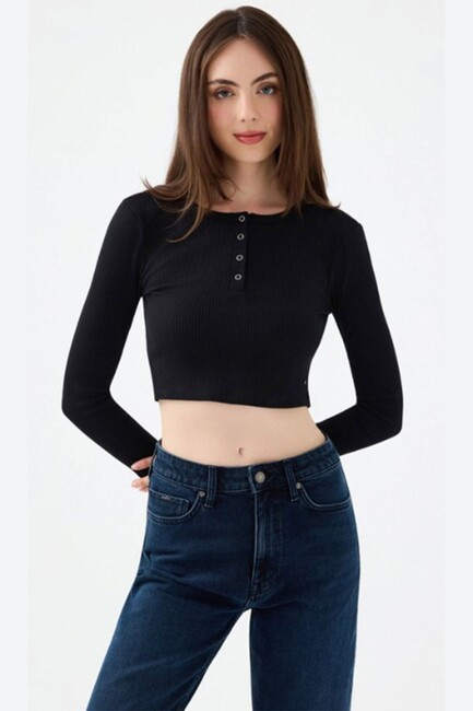 Kadın Tshırt LF2040790 Siyah (1)