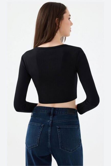 Kadın Tshırt LF2040790 Siyah (3)