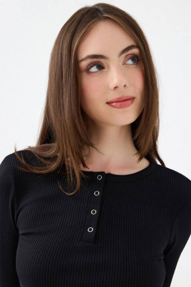 Kadın Tshırt LF2040790 Siyah 