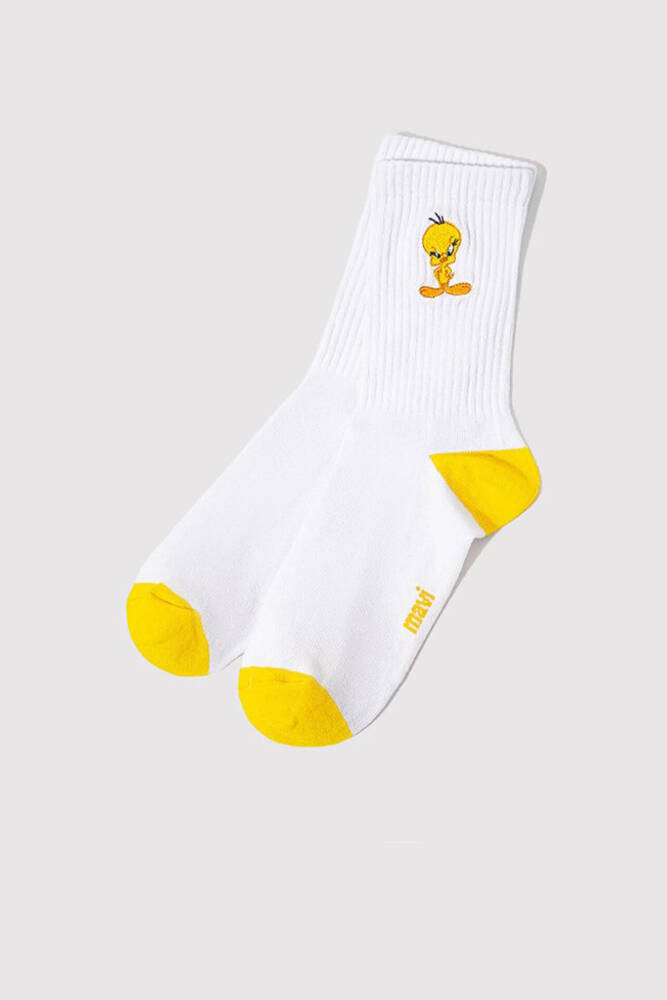 Kadın Twetty Baskılı Çorap 1910859-620 Beyaz 