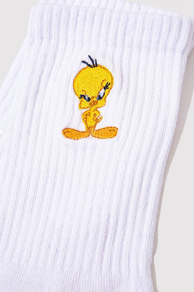 Kadın Twetty Baskılı Çorap 1910859-620 Beyaz 