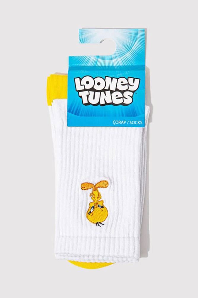 Kadın Twetty Baskılı Çorap 1910859-620 Beyaz 