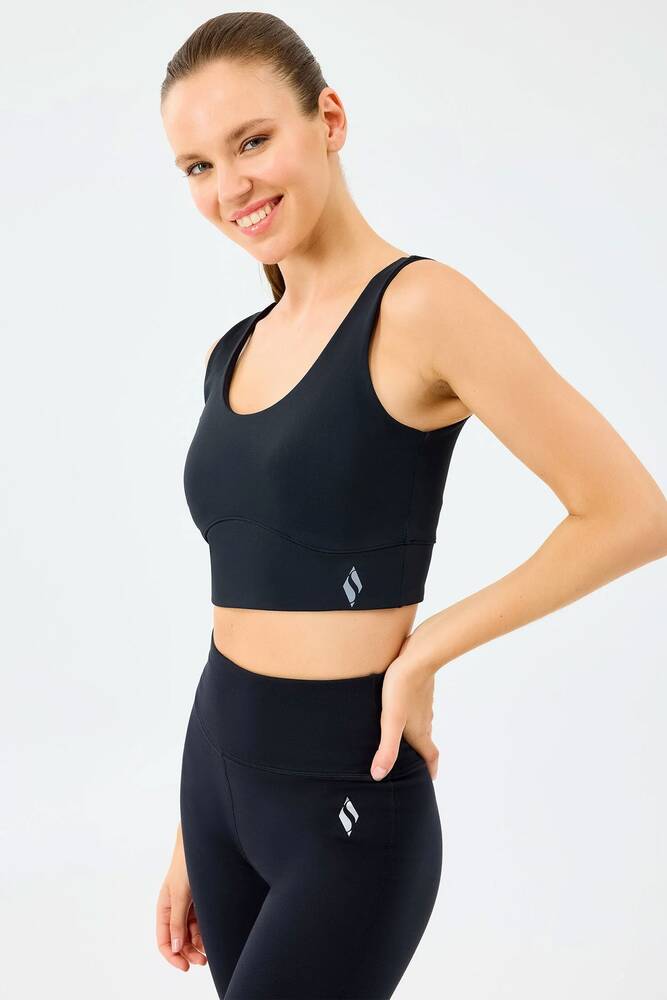 Kadın U Neck Atlet S2520006-3817 Siyah 