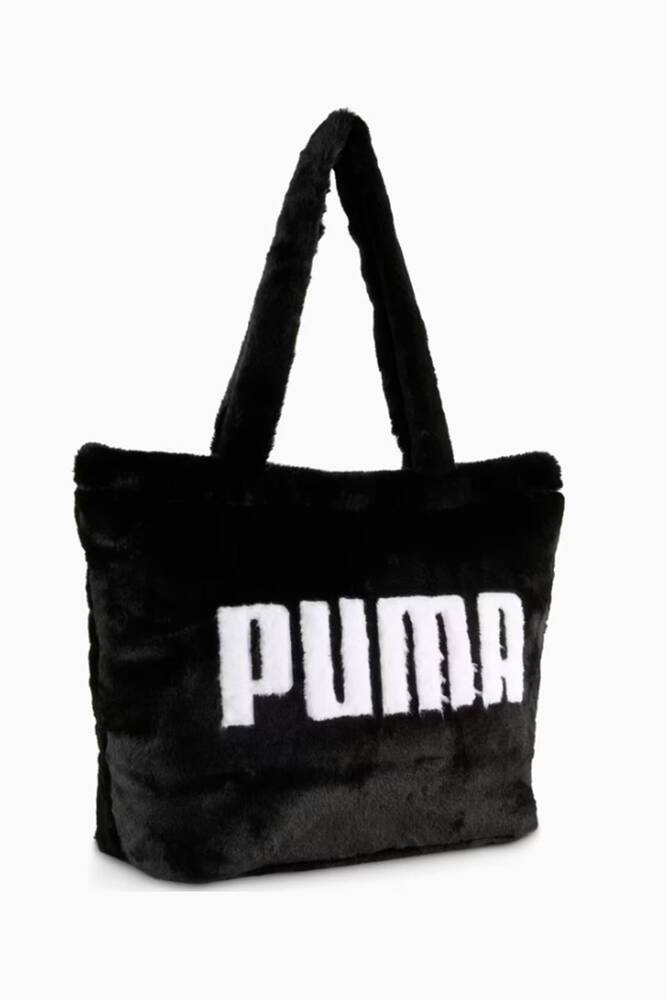 Kadın Up Faux Fur Omuz Çantası 091712-01 Siyah 