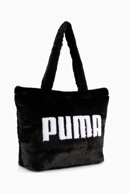 Kadın Up Faux Fur Omuz Çantası 091712-01 Siyah (2)