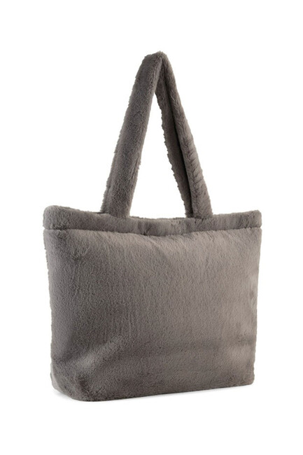 Kadın Up Faux Fur Omuz Çantası 091712-03 Gri (2)