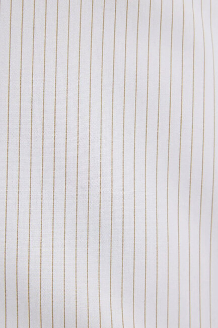 Kadın Uzun Kollu Dokuma Bluz 1211377-82759 Ekru - Thumbnail