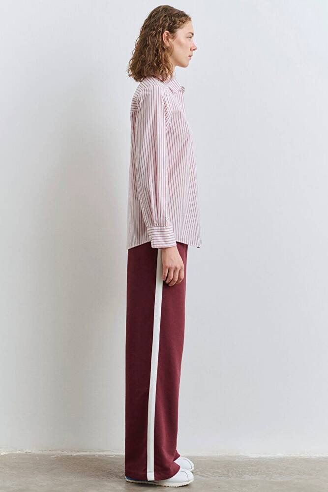 Kadın Uzun Kollu Dokuma Gömlek 1211169-90697 Pembe 