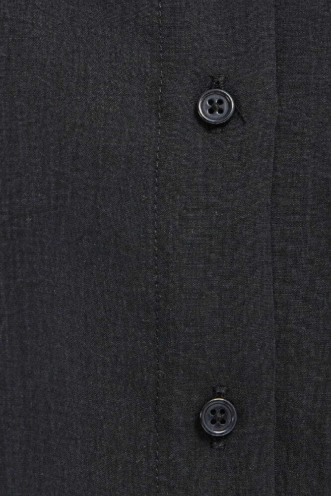 Kadın Uzun Kollu Dokuma Gömlek 1211373-900 Siyah 