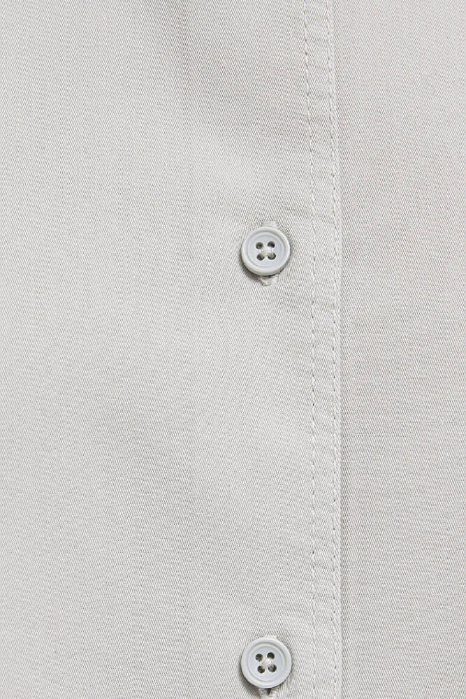 Kadın Uzun Kollu Dokuma Gömlek 1211385-80618 Gri 