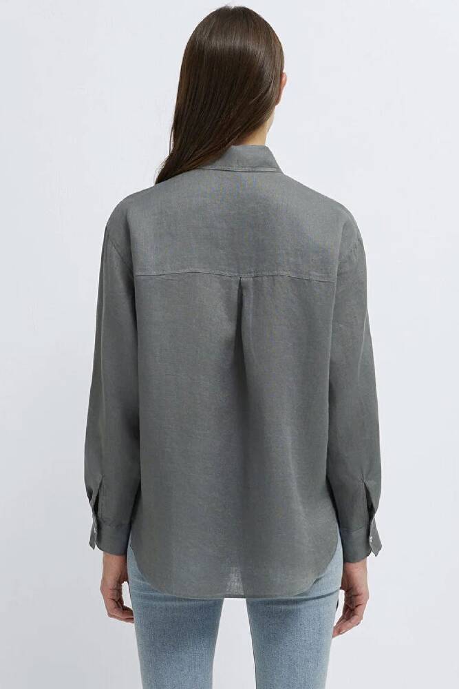 Kadın Uzun Kollu Gömlek 1210747-70132 Yeşil 
