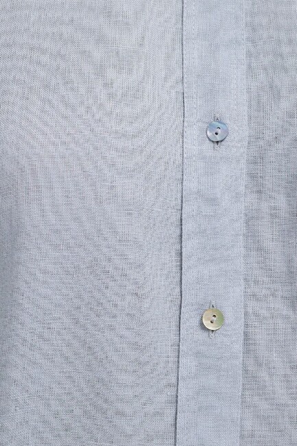 Kadın Uzun Kollu Gömlek 1210747-70802 Mavi - Thumbnail