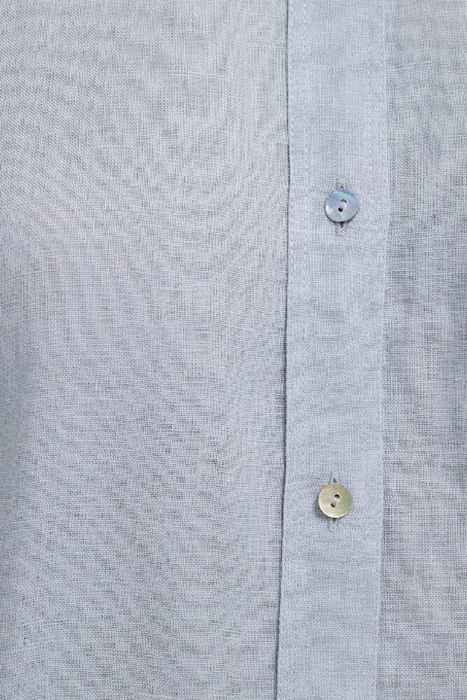 Kadın Uzun Kollu Gömlek 1210747-70802 Mavi 