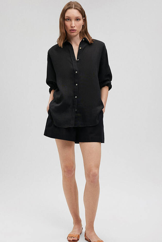 Kadın Uzun Kollu Gömlek 1210747-900 Siyah 