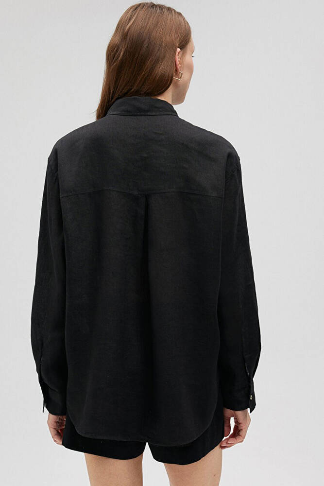 Kadın Uzun Kollu Gömlek 1210747-900 Siyah 