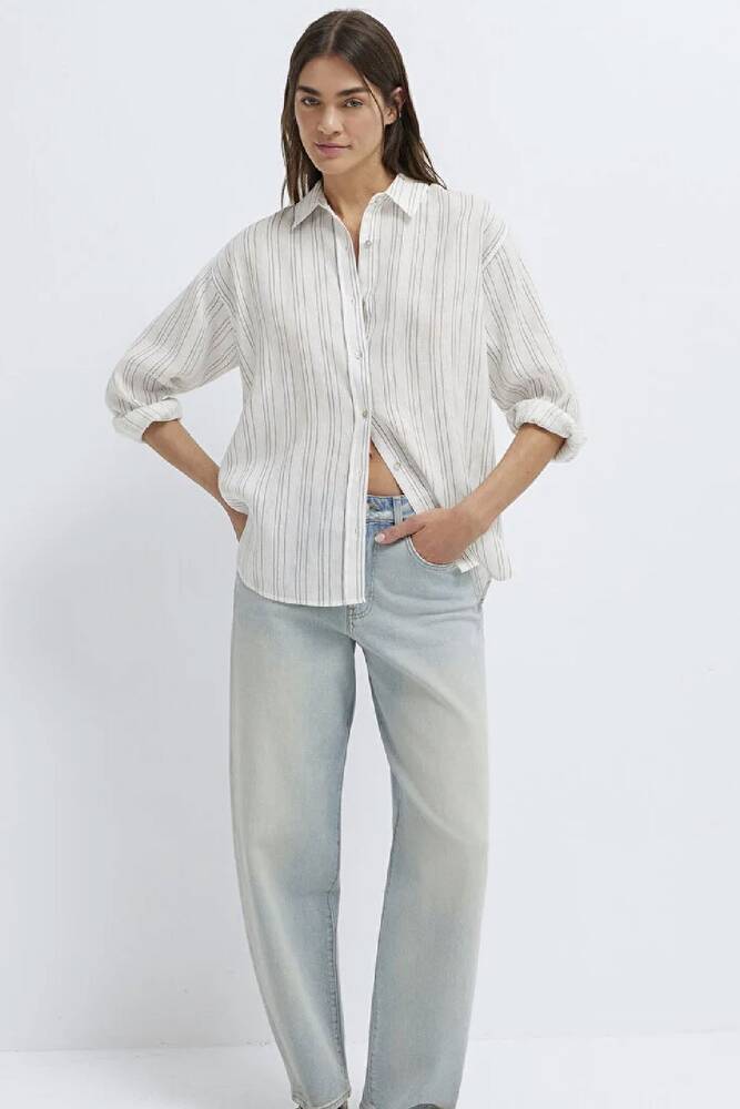 Kadın Uzun Kollu Gömlek 1210748-81510 Beyaz 