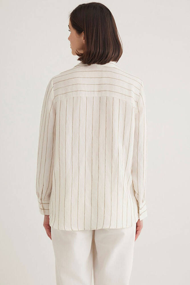 Kadın Uzun Kollu Gömlek 1211015-84006 Haki 