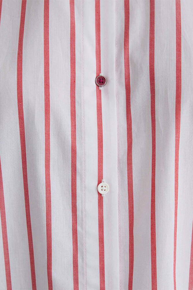 Kadın Uzun Kollu Gömlek 1211116-84494 Kırmızı 