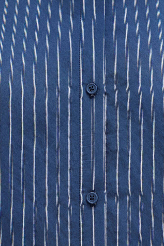 Kadın Uzun Kollu Gömlek 1211374-91372 Mavi 